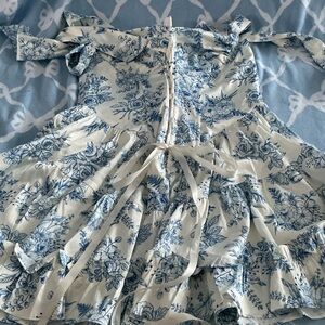 Sugar Thrillz Blue and White Floral Dress
